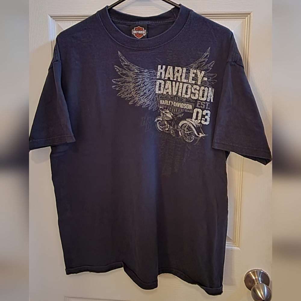 Harley-Davidson L vintage short sleeve T-shirt, black